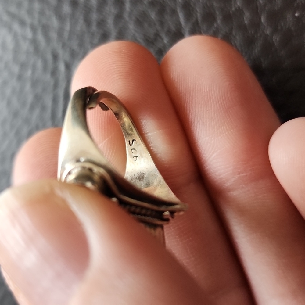 Vtg Adjustable Sterling Silver Ring - image 8